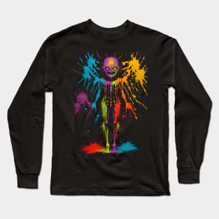 Scary demon color splash Long Sleeve T-Shirt